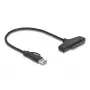 DeLOCK USB auf SATA Konverter 6 Gb/s USB Type-C Type-A 0,3m