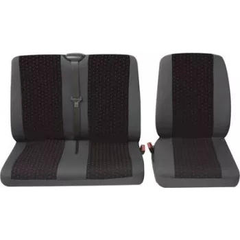 Autositzbezug PETEX Fahrersitz Polyester Rot/Anthrazit Modell 30071912