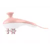 Handrollmassagegerät Medisana AC 950 — kabellos Li‑Ion, 2 Leistungsstufen, ergonomische Griffe, 381 g, roségold/weiß