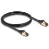 Netzwerkkabel DeLOCK RJ45 Cat.6A Stecker-Stecker S/FTP 1m Schwarz