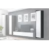 Cama geschlossen Schrank VIGO '180' 180/40/30 Sonoma-Eiche/weiß glänzend