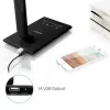 LED-Schreibtischlampe Aukey LT-T10 12W 3000–6500K — einstellbare Farbtemperatur, schwarz