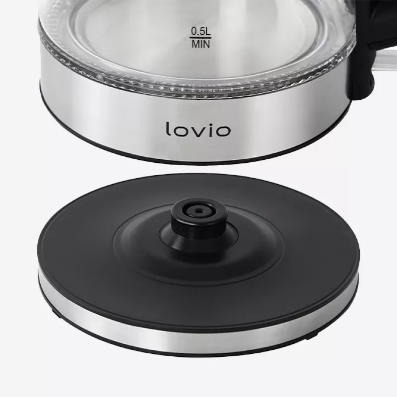 Elektrischer Wasserkocher Lovio 1,7L 2200W Glas