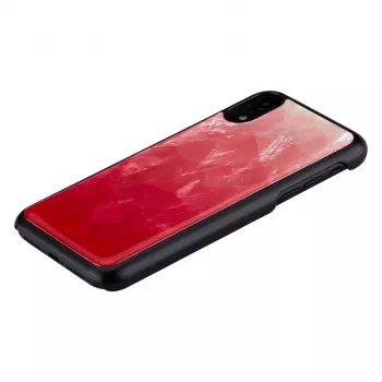 Handyhülle iKins für iPhone XR — pink lake und schwarz zweifarbige Schutzhülle