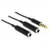 Audiokabel DeLOCK 65575 0,25 m 3,5 mm 2 x 3,5 mm Schwarz