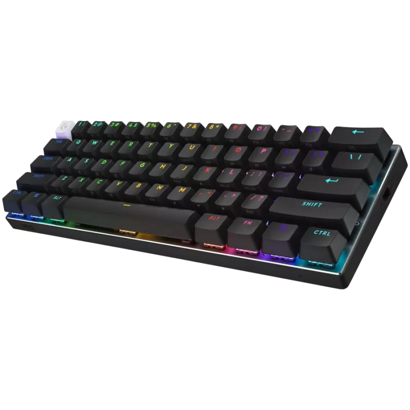 LOGITECH PRO X 60 LIGHTSPEED Kabellose Gaming-Tastatur (Taktil) - SCHWARZ - PAN - 2,4 GHZ/BT - EMEA28i-935 - TAKTILER SCHALTER