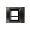Extralink Rackmount-Gehäuse 9U 600x600 AZH Schwarz wandmontiert, Schwingtyp