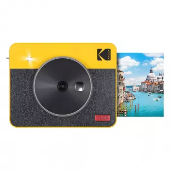 Sofortbildkamera Kodak Mini Shot 3 Retro C300R Gelb — Sofortdruck, kompaktes Design
