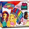 Haarkreide-Set colorino 68635PTR – 10 Farben Mix, temporäre Haar-Malfarbstifte