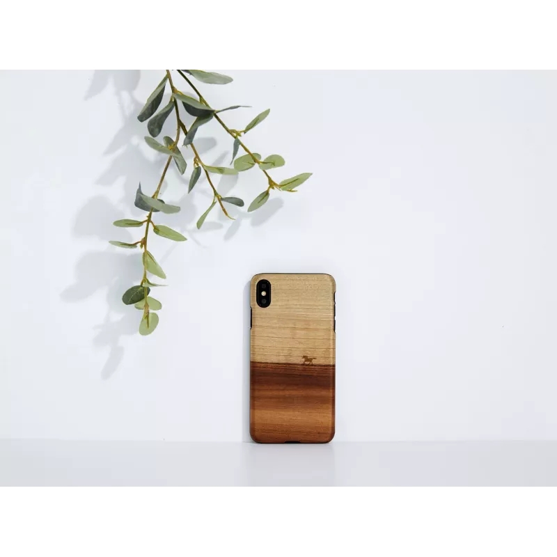 Man and Wood Handyhülle für iPhone XS Max — schwarze Schutzhülle