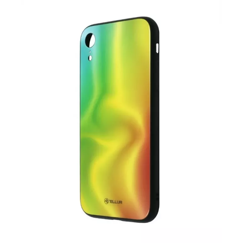 Displayschutzglas Tellur Cover Glass print für iPhone XR — dekorativ bedrucktes gehärtetes Glas