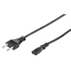 Goobay Euro-Netzkabel 1.5 m Schwarz