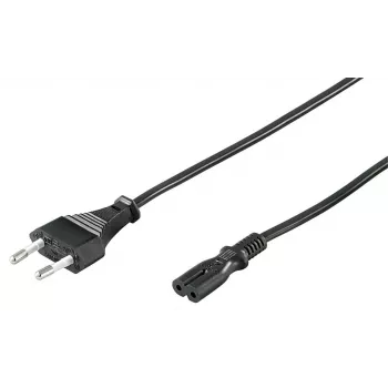 Goobay Euro-Netzkabel 1.5 m Schwarz