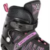 Nils Extreme NH11912 A 2IN1 Skates SCHWARZ/PINK GR. S (31-34) mit austauschbaren Hockeyskates