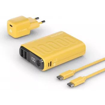 RealPower PB-10000 Lithium Polymer (LiPo) 10000 mAh Gelb (390659)
