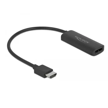 Adapter HDMI-A Stecker auf DisplayPort Buchse 4K 60 Hz DeLOCK 63206