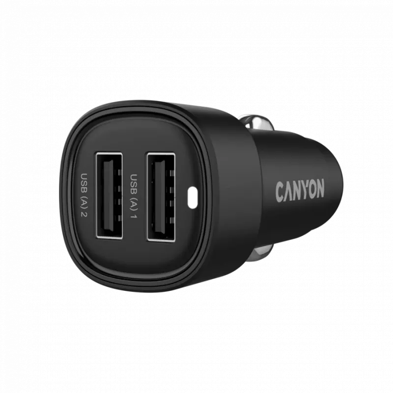 CANYON Auto-Ladegerät OnDrive 24 24W 2xUSB-A Schwarz
