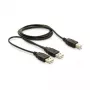 DELOCK Kabel USB 2.0 B -> USB-A Power + Power/Data