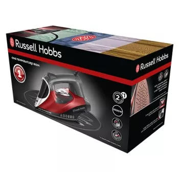 Russell Hobbs 25090-56 Bügeleisen Trocken- & Dampfbügeleisen Keramiksohle 2600 W Schwarz, Grau, Rot