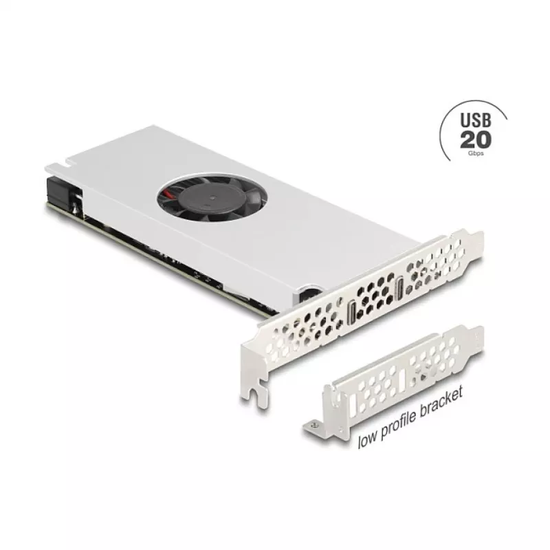 PCI-Express-x16-Karte DELOCK 90805 — 2 × USB 20 Gbit/s Type-C
