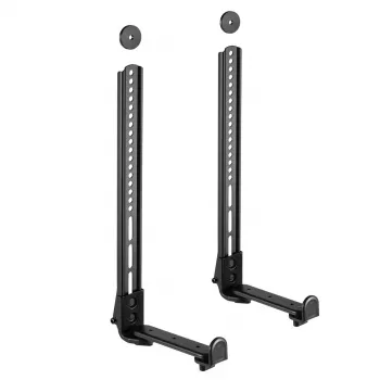 Maclean MC-914 Universal-Soundbar-Halterung Lautsprecherhalterung zur Montage unter dem Fernseher bis 15 kg VESA platzsparend