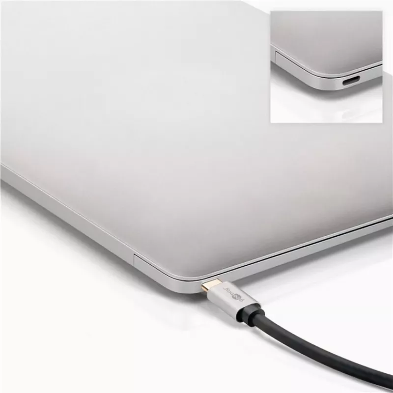 Goobay | USB-C auf DisplayPort Adapterkabel | 60176 | Typ-C | DisplayPort | USB-C auf DisplayPort | 2 m