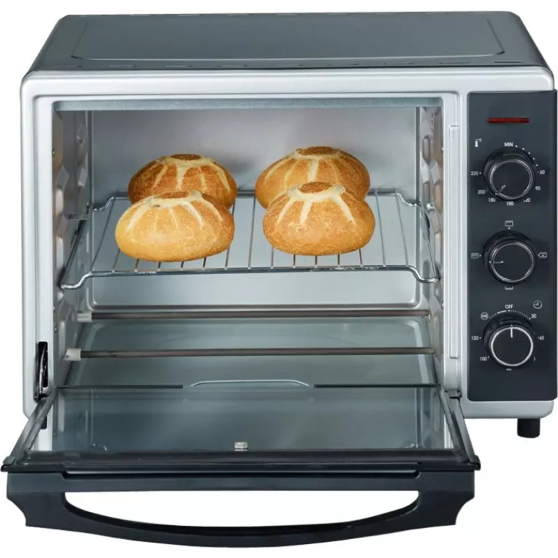 Severin TO 2056 Toaster-Ofen 30 L Schwarz, Edelstahl Grill