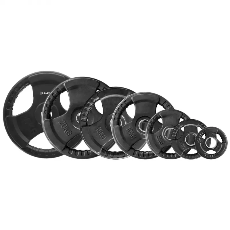 Olympische gummierte Gewichtsscheibe 25 kg Hms TOK25