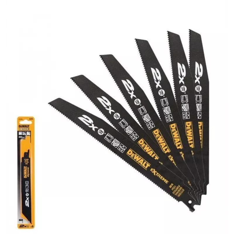 DeWALT DT2408L-QZ Stichsägen-/Dekupiersägen-/Säbelsägeblatt Stichsägeblatt Hochkohlenstoffstahl (HCS) 5 Stk.