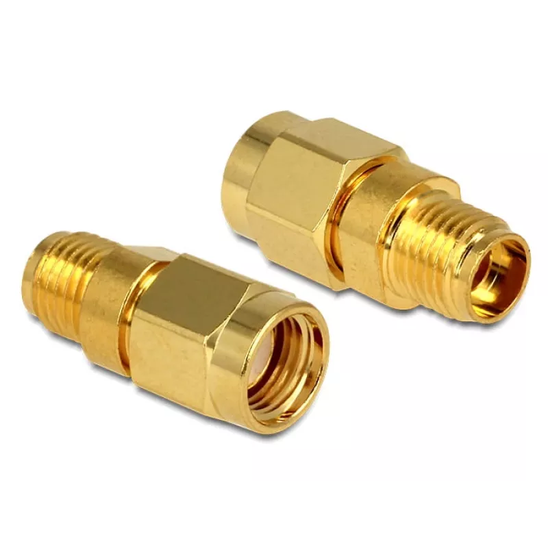 DeLOCK - HF-Adapter - RP-SMA (M) - auf - SMA (W) (88728)