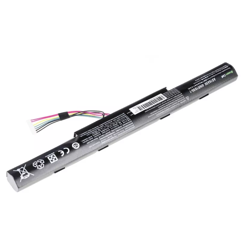 Grün Cell AC51 Akku für Acer Aspire E15/E17 — Li-Ion 14,8 V 2200 mAh 4 Zellen, schwarz