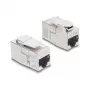 Keystone-Kupplung DELOCK RJ45-Buchse auf RJ45-Buchse — Inline-Netzwerkverbinder (Modell 90796)