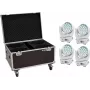Moving-Head-Washlight EUROLITE TMH-X4 4× LED mit Rollkoffer