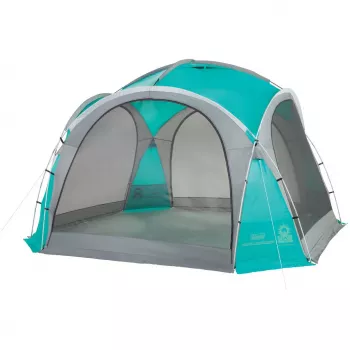 Event Dome Shelter XL, 4,5 x 4,5m, Pavillon Hellblau/Grau