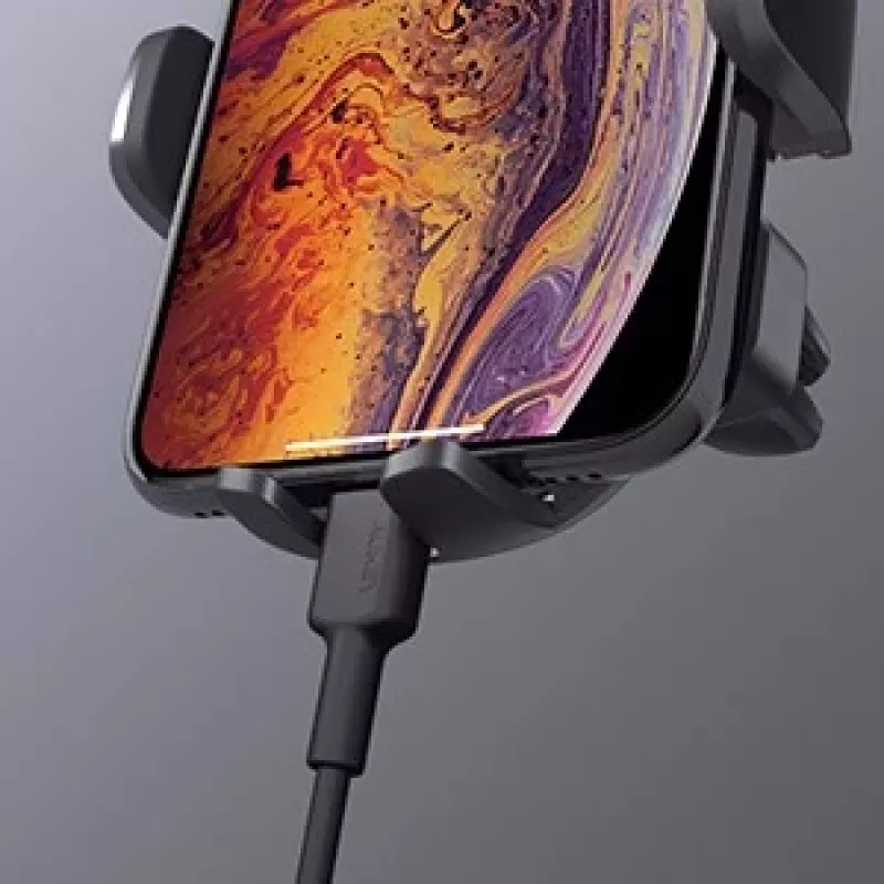 Telefonhalter Aukey HD-C48 verstellbar 360° für Smartphones und kleine Tablets, Klemmhalterung, drehbarer Arm