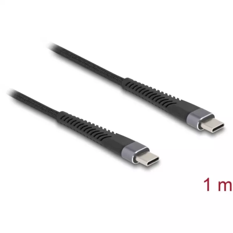 USB-Kabel DeLOCK 81124 USB 2.0 1m USB C Schwarz