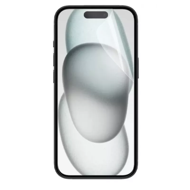 Klare Displayschutzfolie Mobilis 036310 für iPhone 15 Pro – kratzfest, stoßfest