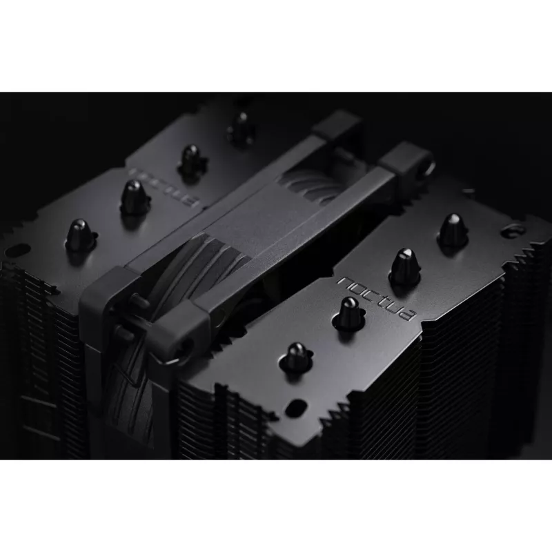 CPU-Kühler Noctua NH-D9L CHROMAX.Schwarz — 92-mm-Lüfter, 400–2000 U/min, 22,6 dB, Abmessungen 95×95×110 mm, Gewicht 531 g