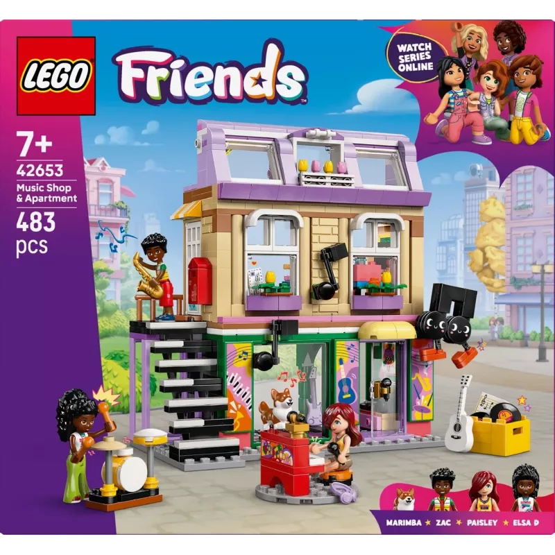 LEGO FRIENDS 42653 Musikgeschäft & Wohnung