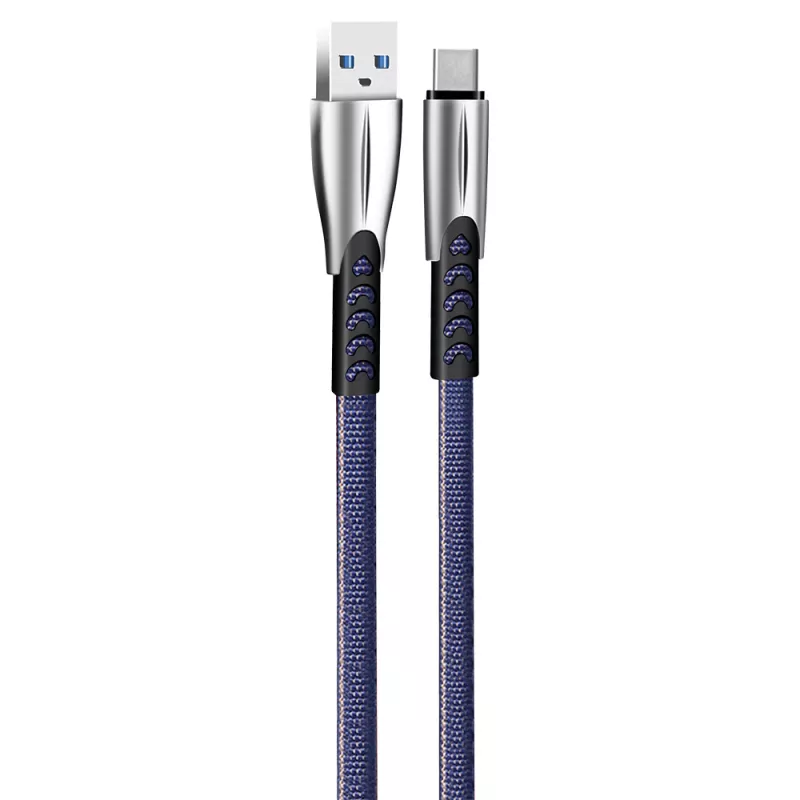 ColorWay USB Type-C Kabel (Zinklegierung) 2,4A, 1 m | CW-CBUC012-BL