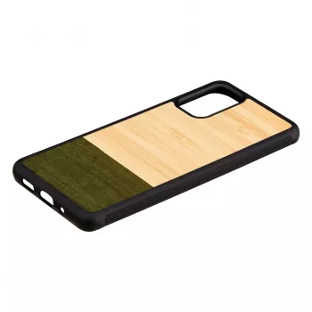 Handyhülle Man and Wood für Samsung Galaxy S20+ – Bambus, forest Schwarz