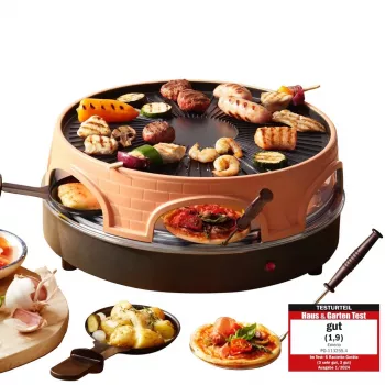 Emerio PO-113255.4 Raclettegrill 1500 W Schwarz, Braun