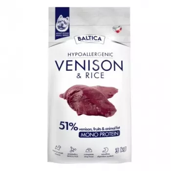 BALTICA Nutraceutic Hypoallergenic Small breeds Venison with rice - Trockenfutter für Hunde - 3 kg