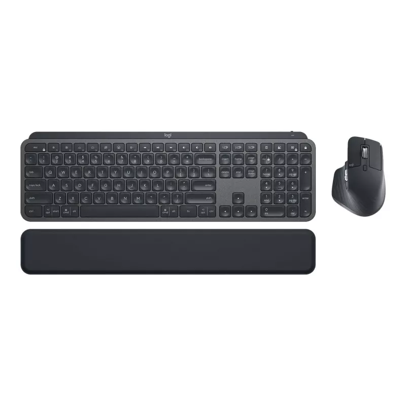 Logitech MX Keys combo for Business Gen 2 Tastatur Maus enthalten Büro RF Wireless + Bluetooth AZERTY Französisch Graphit
