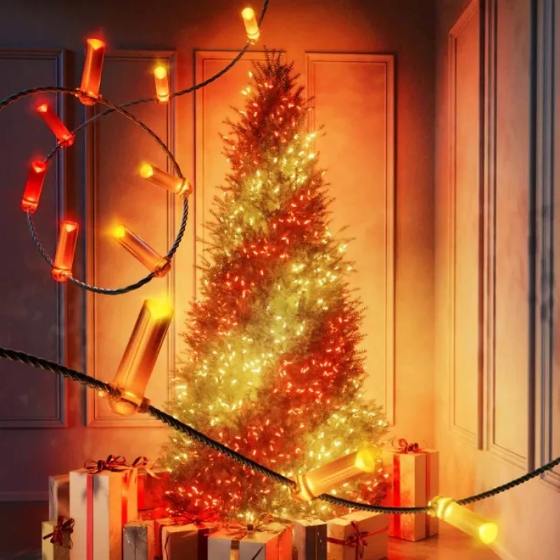 Twinkly Candies LED-Weihnachtsbaumkerzen TWKC100RGB-T 6 m Kerzenform