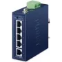 Unmanaged 5‑Port Gigabit Ethernet Switch PLANET IGS-500T-E (10/100/1000), blau