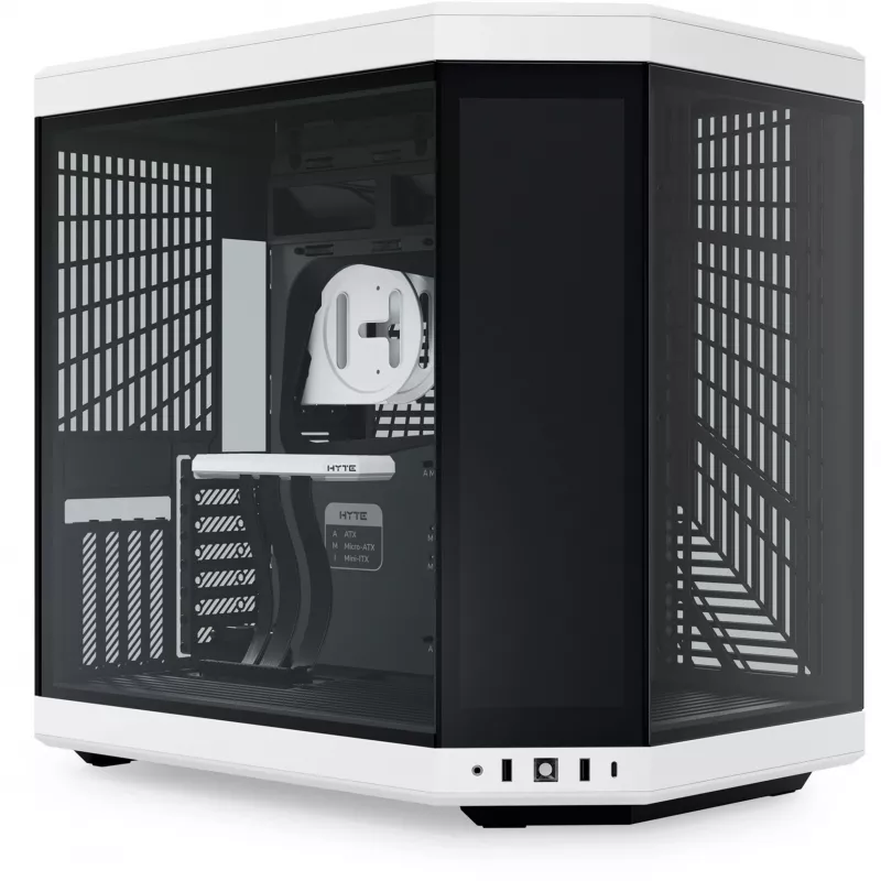HYTE Y70 Touch Infinite Midi Tower Schwarz, Weiß