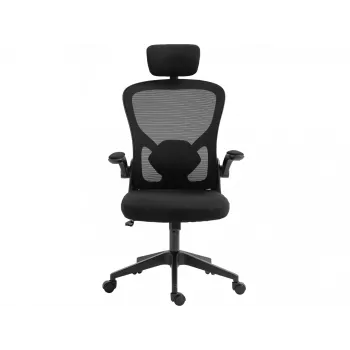 Gaming-Stuhl Sandberg ErgoFusion Basic Gepolsterte Sitzfläche Mesh-Rückenlehne Schwarz
