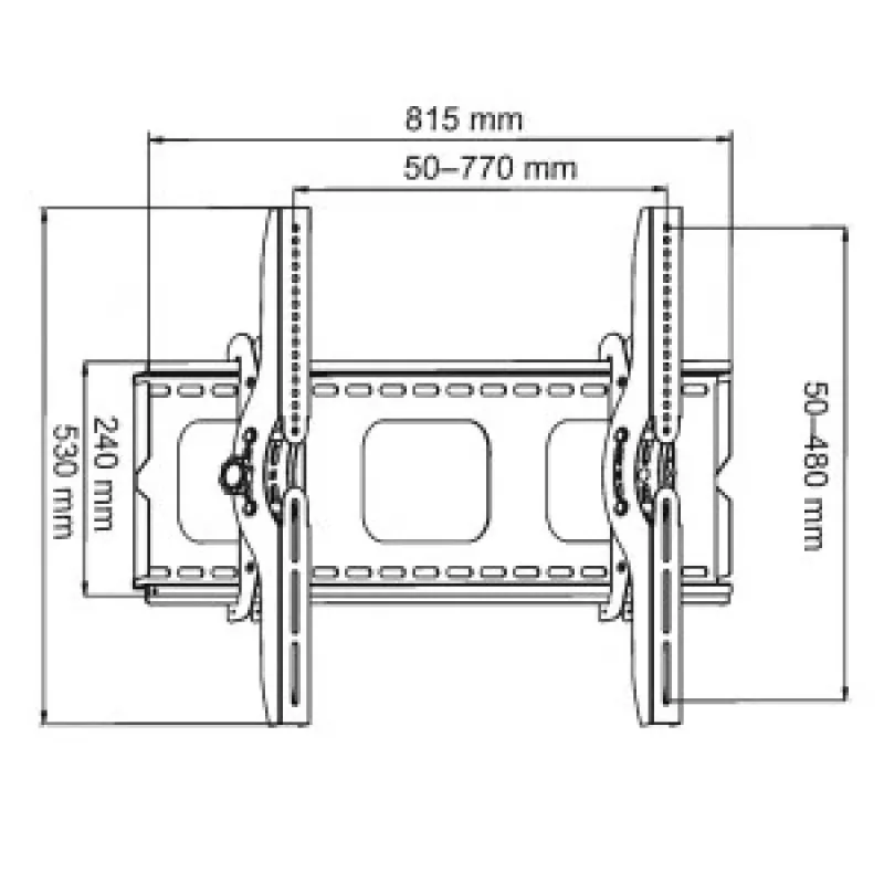 Uchwyt ART AR-08 (60-100; max. 100kg) black