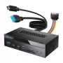 GrauGear G-MP03-CR-AU Multi-Frontpanel 4-Port USB-Hub + Kartenleser (USB, SD, microSD)